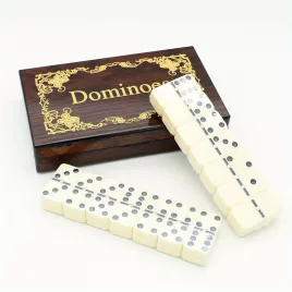   Set domino - Joc de domino cu șase puncte pentru distracție, timp liber și călătorii