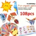Set creativ de origami cu 108 bucăți, 54 modele de origami, cu ghid pas cu pas