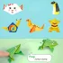 Set creativ de origami cu 108 bucăți, 54 modele de origami, cu ghid pas cu pas