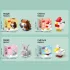 Set de construcție mini serie adorabilă de animale de companie 10 în 1, combinabil în 10 modele mici sau 1 model mare Turcoaz