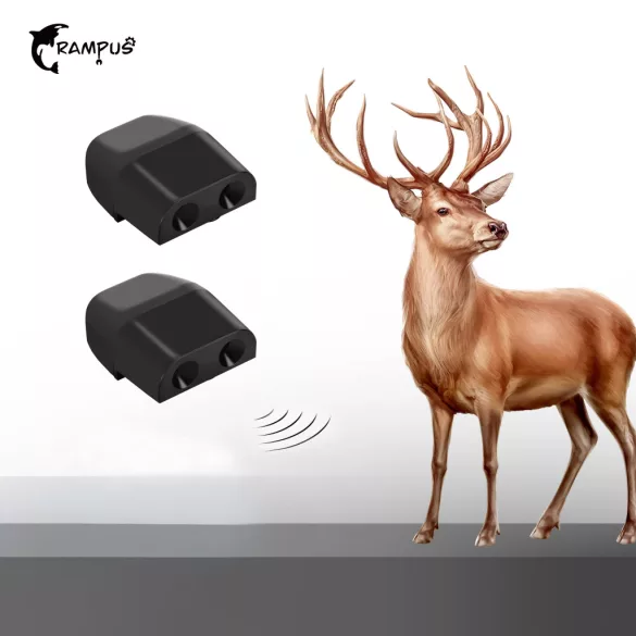 Produs de siguranță auto, fluier pentru protecție împotriva animalelor, interior, negru, 2 bucăți