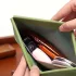 Portofel lung vintage din PU cu închidere automată și capse pentru bancnote și monede Negru