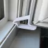 Set 4 opritoare pentru uși și ferestre cu protecție din plastic rezistent și blocare pe șină Albastru