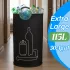 Coș de reciclare extra mare 115 l pentru acasă, negru, XL