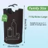 Coș de reciclare extra mare 115 l pentru acasă, negru, XL