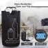Coș de reciclare extra mare 115 l pentru acasă, negru, XL