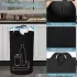 Coș de reciclare extra mare 115 l pentru acasă, negru, XL