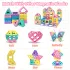 Set de 40 cuburi magnetice, joc educativ STEM pentru copii, culori/stiluri aleatorii