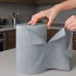 Set de 21 lavete reutilizabile tip prosop, lavetă și burete abraziv 2 în 1 Gri închis