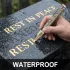 Marker corector cu vârf fin pe bază de ulei pentru pietre funerare și suprafețe de granit Aurii