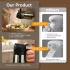 473 ml sticlă premium verde închis pentru ulei și spray de gătit, 2 în 1, 6 etichete Capac negru