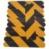 16 benzi antiderapante pentru trepte exterioare, 4 × 33 cm, pentru scări interioare/exterioare și bărci Negru și galben