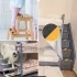 16 benzi antiderapante pentru trepte exterioare, 4 × 33 cm, pentru scări interioare/exterioare și bărci Negru și galben