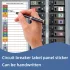 Set etichete autocolante pentru comutator, inscripționabile manual pentru panou electric, cutie de distribuție și capac electric - D11