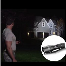 Lanternă LED cu zoom, carcasă metalică