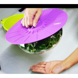 Set de 5 capace din silicon cu vid