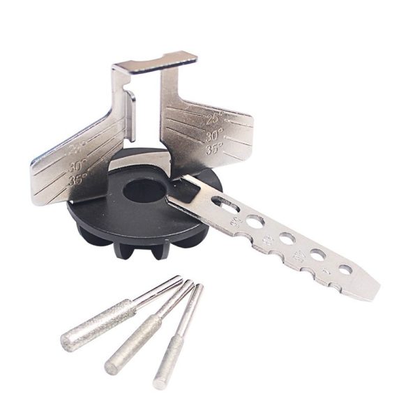 Set de ascuțire lanț, kit adaptor ascuțitor pentru fierăstrău cu lanț pentru multitool