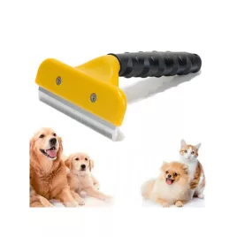   Perie de tuns blana pentru animale 10cm - câine, pisică, cal - perie de blană, trimmer, animale de companie, tuns blană