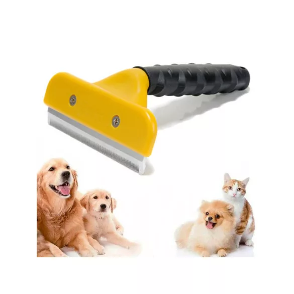 Perie de tuns blana pentru animale 10cm - câine, pisică, cal - perie de blană, trimmer, animale de companie, tuns blană
