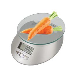   Cântar electronic de bucătărie din sticlă 5kg / 1g cu cronometru