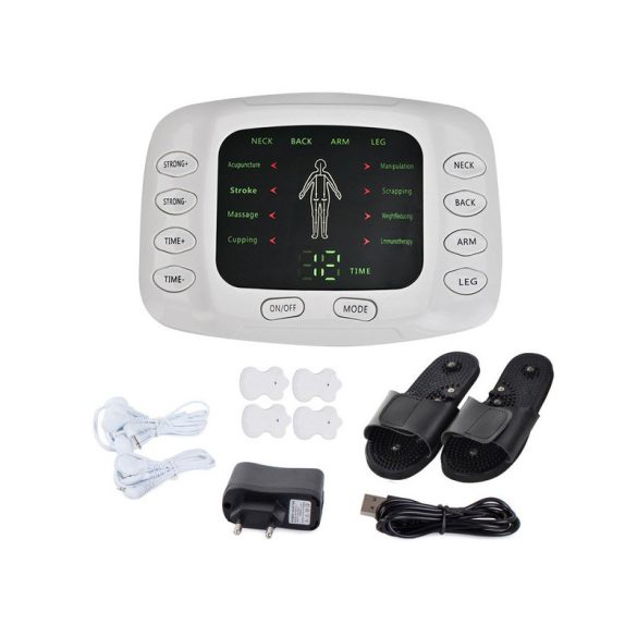 Stimulator muscular electric - aparat EMS/TENS, stimulare electrică, antrenament muscular, tonifiere musculară