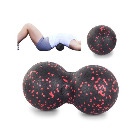 Minge de masaj cu role + dublă - minge de masaj pentru fitness