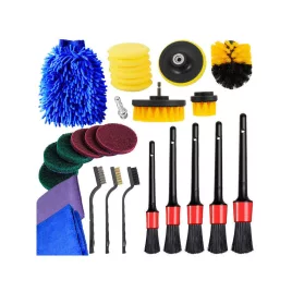  Set de bureți abrazivi pentru tampoane din microfibră pentru perii de găurit