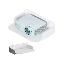 Raft de perete pentru cărți flori alb mat