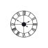 Ceas de perete vintage retro loft 3D Roma 50cm