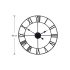 Ceas de perete vintage retro loft 3D Roma 50cm