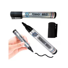 Marker negru rezistent la apă cu vârf rotund