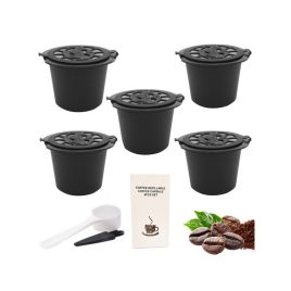   5 capsule de cafea Nespresso reutilizabile - soluție ecologică și economică.