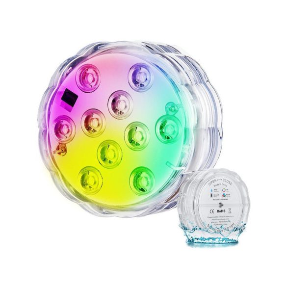 Lămpi subacvatice pentru piscină 10 LED telecomandă RGB IP68 impermeabile pentru piscină