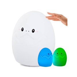   Lumină de noapte LED pentru copii, sensibilă la atingere, ou RGB