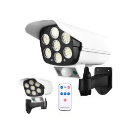   Cameră falsă cu LED solar și senzor de mișcare pentru noapte