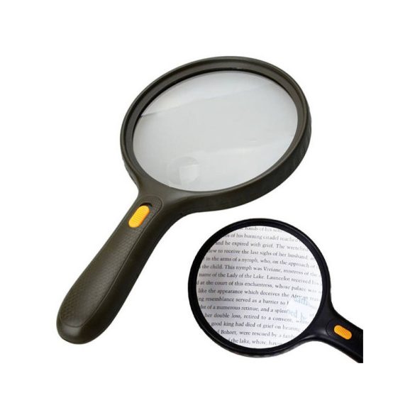 Ochelari cu lupă de citit 130mm - lupă de citit, mărire mare, pentru citit cărți, bijuterii, pentru vârstnici