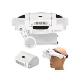 Cască de lux cu lanternă frontală 3 LED 11.5x