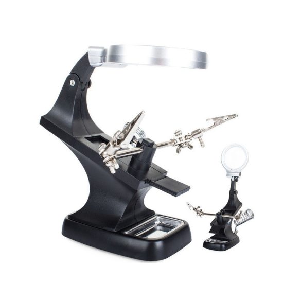 Lupă LED pentru Fotografie cu 10 LED-uri și Mărire 3x, 4.5x