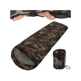   Sac de dormit mumie cu model pătură turist cu glugă călduroasă