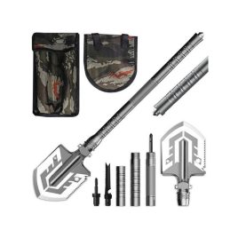   Lopată pliabilă cu husă militară, fierăstrău și unelte esențiale de supraviețuire