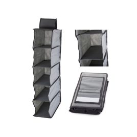   Organizator de haine cu 5 rafturi suspendate 70 cm - organizator dulap 70 cm - organizator de haine suspendat cu 5 rafturi