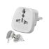 Adaptor priză UK pentru Anglia - convertor priză - pentru călătorii, uz casnic - culoare albă