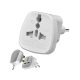 Adaptor priză UK pentru Anglia - convertor priză - pentru călătorii, uz casnic - culoare albă
