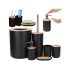 Set baie 6 în 1 toaletă mâner coș negru set