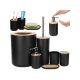 Set baie 6 în 1 toaletă mâner coș negru set