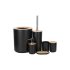 Set baie 6 în 1 toaletă mâner coș negru set