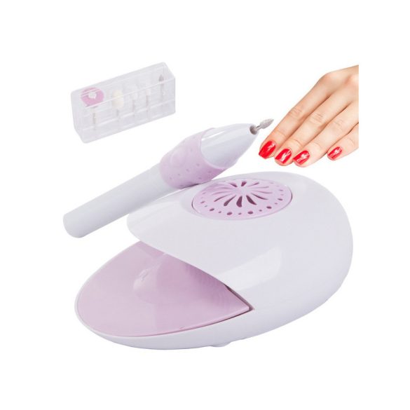 Set unghii false cu lampă și freză - 5 capete de frezare