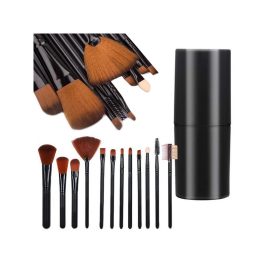 Set profesional de pensule de machiaj, 12 bucăți