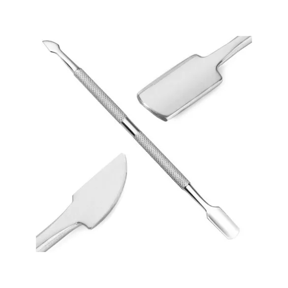 Spatulă și răzuitor din oțel inoxidabil pentru îngrijirea unghiilor hibride