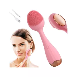   Perie de curățare facială cu masaj vibrator - îngrijirea pielii, curățare facială, frumusețe, perie vibrantă, curățare ten